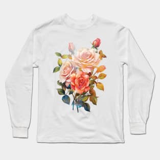 Shaded Rose Long Sleeve T-Shirt